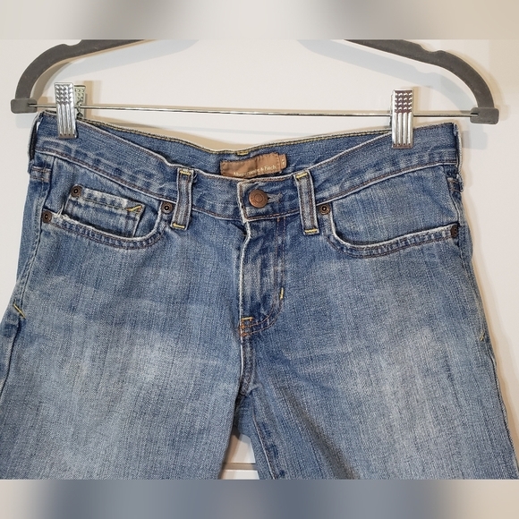 Abercrombie & Fitch Denim Blue Jeans Shorts Cut Off's Size 2 Mid-rise Di… - Picture 4 of 12